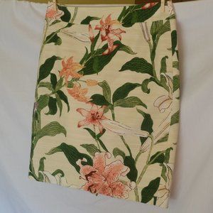 Ann Taylor 6P Floral Print Skirt--NEW